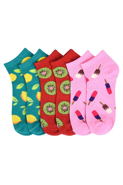 Mamia Refreshing Print Low Cut Sock 3-Pack thumbnail 2