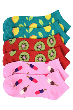 Mamia Refreshing Print Low Cut Sock 3-Pack thumbnail 3