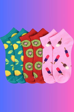 Mamia Refreshing Print Low Cut Sock 3-Pack thumbnail 1