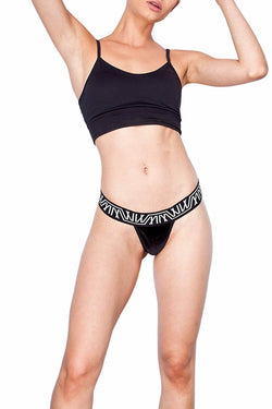 Marco Marco Black Velvet MM Thong thumbnail 2