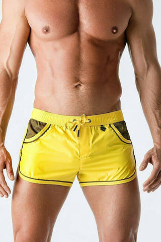 Maskulo Sunny Yellow BeGuard Tear Proof Swim Trunk