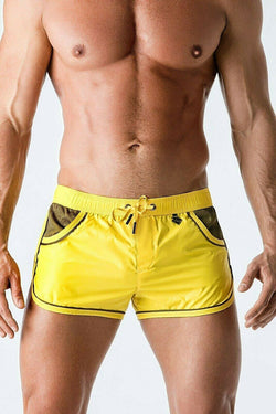 Maskulo Sunny Yellow BeGuard Tear Proof Swim Trunk thumbnail 1