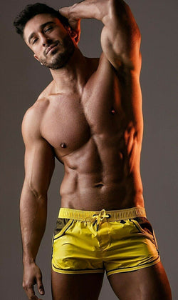 Maskulo Sunny Yellow BeGuard Tear Proof Swim Trunk thumbnail 2