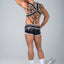 Maskulo White and Black Youngero Y Festish Harness