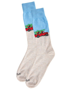 MeMoi Holiday Pup Pick Up Crew Socks thumbnail 3