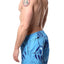 Memphis Blues Blue Tropical/Leaf Printed Swim Short