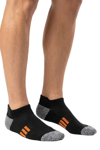 Men’s Black Cushioned Low-Cut Athletic Socks