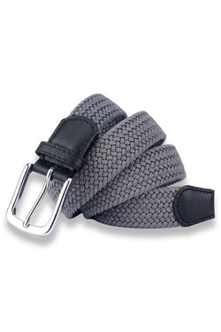 Men’s Gray Woven Stretch Belt thumbnail 2