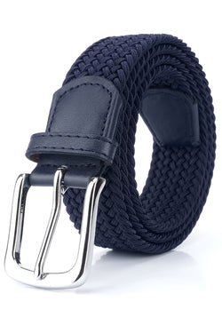 Men’s Navy Woven Stretch Belt thumbnail 1