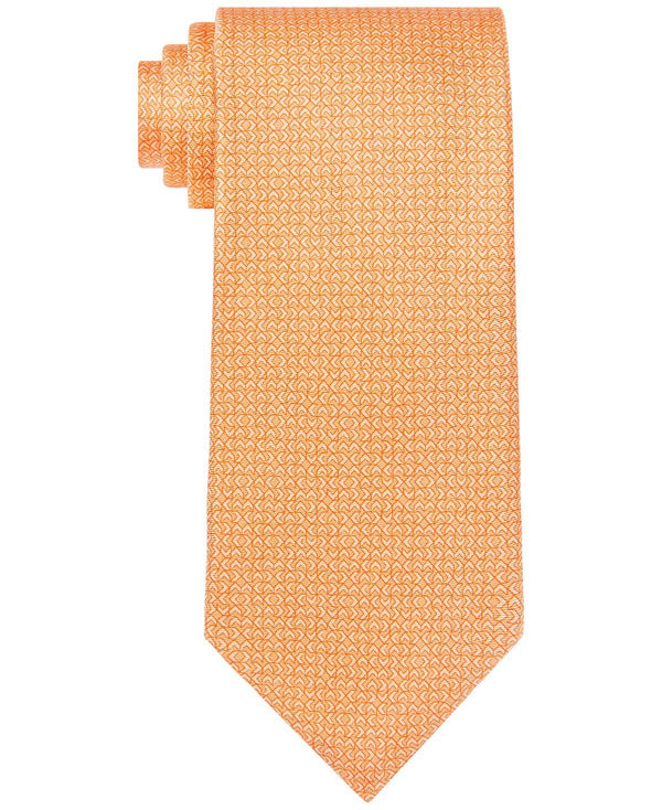 Michael Kors Classic Tonal Geo Tie Orange