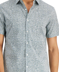 Michael Kors Floral-print Stretch Shirt Moss thumbnail 2
