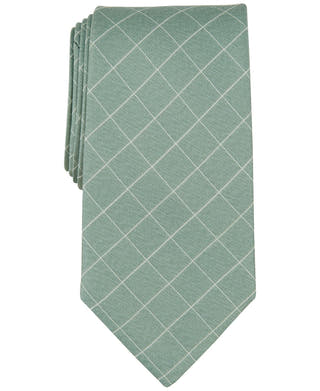 Michael Kors Men's Parkwood Grid Tie - Green - 2MKC24-1045