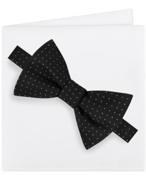 Michael Kors ’ Formal Party Pindot Bow Tie & Pocket Square Set black