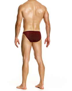 Modus Vivendi Red Glitter Low-Cut Brief thumbnail 4