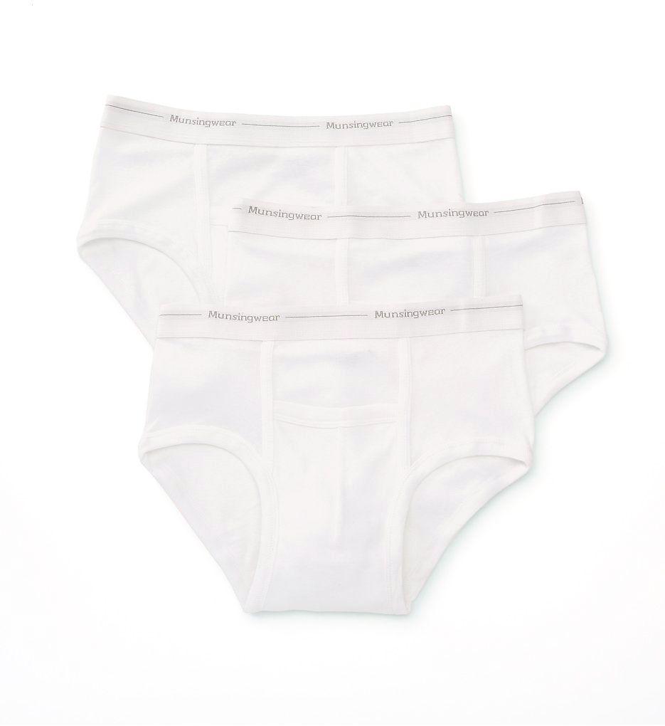 Munsingwear White Mid Rise Pouch 3-Briefs