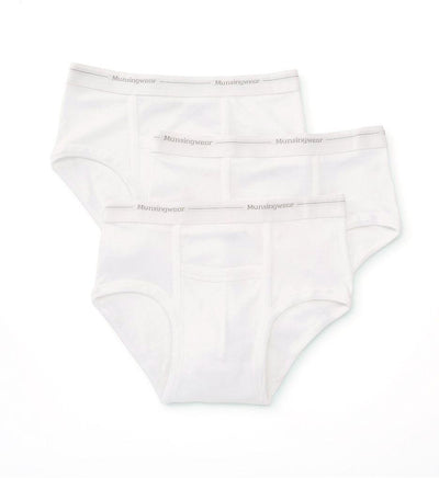 Munsingwear White Mid Rise Pouch 3-Briefs