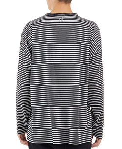 Nana Judy Flint Long-sleeve Striped T-shirt Black White thumbnail 3
