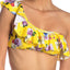 Nanette by Nanette Lepore Monaco Bouquet One Shoulder Bikini Top in Lemon