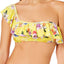 Nanette by Nanette Lepore Monaco Bouquet One Shoulder Bikini Top in Lemon