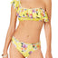 Nanette by Nanette Lepore Monaco Bouquet One Shoulder Bikini Top in Lemon