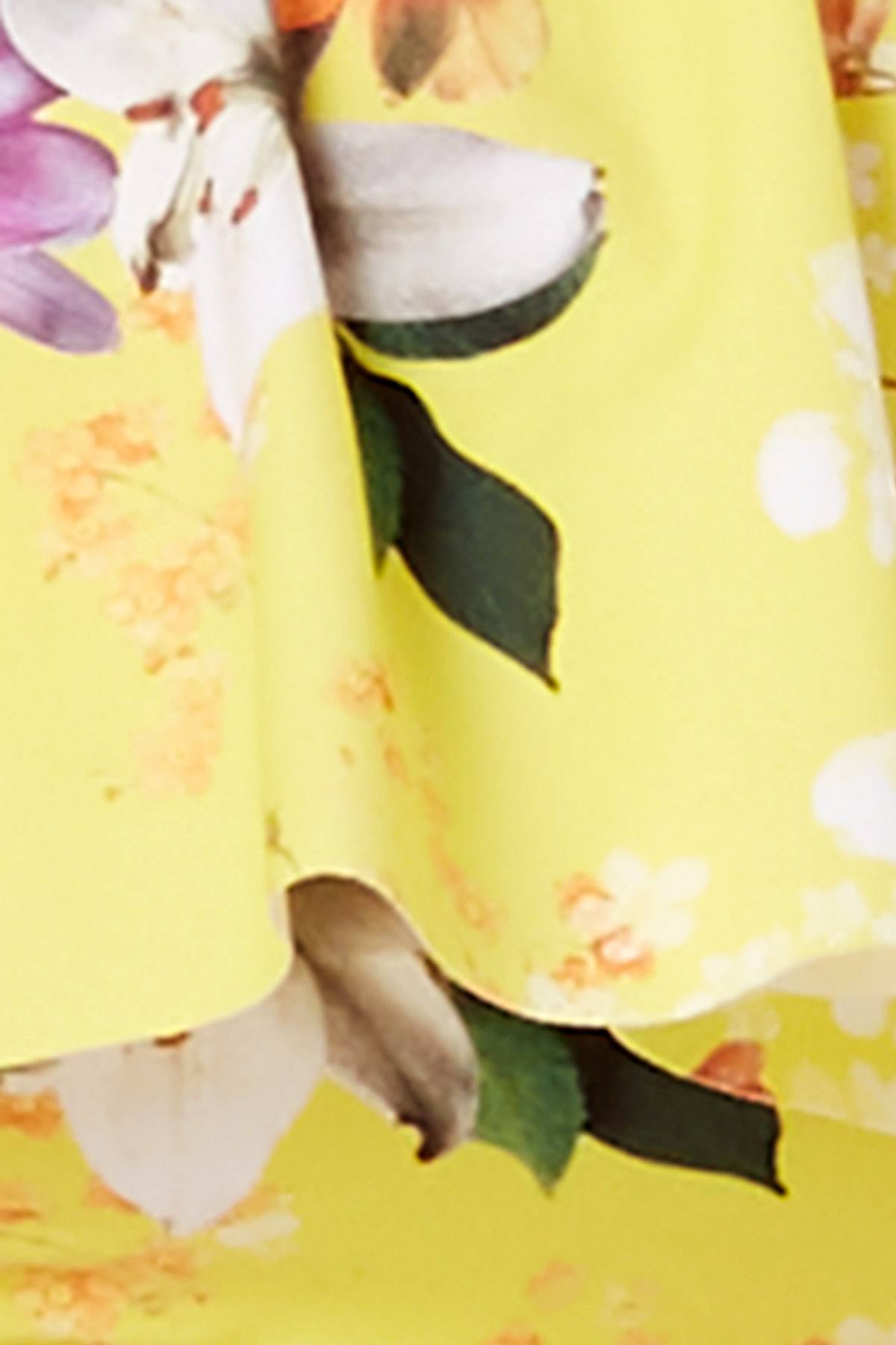 Nanette by Nanette Lepore Monaco Bouquet One Shoulder Bikini Top in Lemon