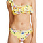 Nanette by Nanette Lepore Monaco Bouquet One Shoulder Bikini Top in Lemon