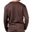 Natori Bagani Classic-fit Brushed Fleece Pajama Sweatshirt Espresso