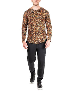 Natori Kaede Leopard-print Raglan Shirt Leopard thumbnail 3