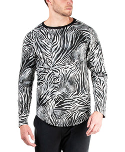 Natori Kaede Leopard-print Raglan Shirt Tiger Iron Gate thumbnail 1