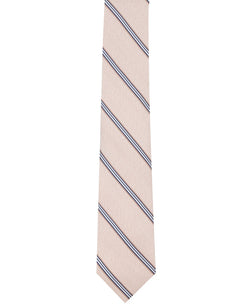 Nautica Benn Stripe Slim Silk Tie Taupe thumbnail 2