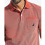 Nautica Classic Fit Jaspe Pocket Polo Ocean Garnet