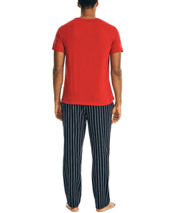 Nautica Flannel Pajama Set Nautica Red thumbnail 2