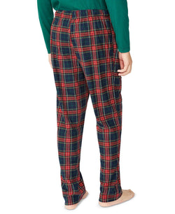 Nautica Fleece Sleep Pants Navy/Red Plaid thumbnail 2
