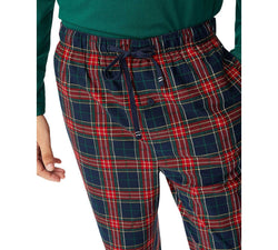 Nautica Fleece Sleep Pants Navy/Red Plaid thumbnail 3