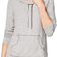 Nautica Heather-Grey Cowl-Neck Knit Lounge Top