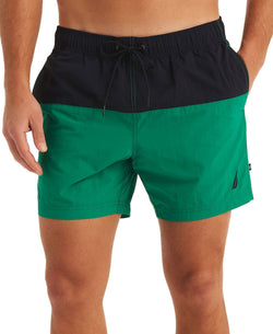 Nautica Horizontal Colorblocked 6" Swim Trunks thumbnail 1