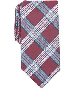 Nautica Judson Plaid Slim Tie Red thumbnail 1
