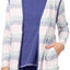 Nautica Multi-Stripe Brushed-Jersey PJ Cardigan
