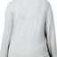 Nautica PLUS Heather-Grey Cowl-Neck Knit Lounge Top