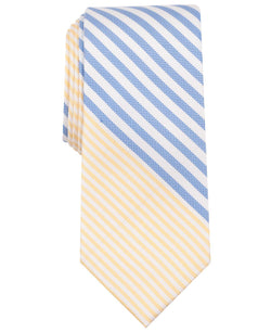 Nautica Pedrick Stripe Silk Tie Yellow thumbnail 1