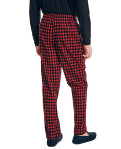 Nautica Sustainably Crafted Cozy Fleece Pants Nautica Red Plaid thumbnail 2