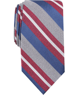 Nautica Varna Stripe Slim Tie Red thumbnail 1