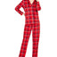 Nautica Wo Velour Notch-collar Plaid Pajama Set Online Only Red Plaid