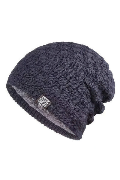 Navy Cozy Bear Slouch Beanie