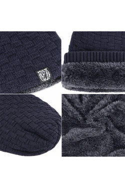 Navy Cozy Bear Slouch Beanie thumbnail 3