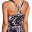 Nike Amp Surge Racerback Tankini Top in Black Marble Print