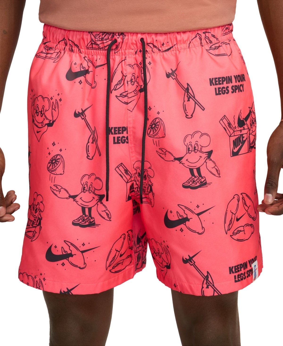 Nike Club Woven Printed 6" Shorts - Hot Punch