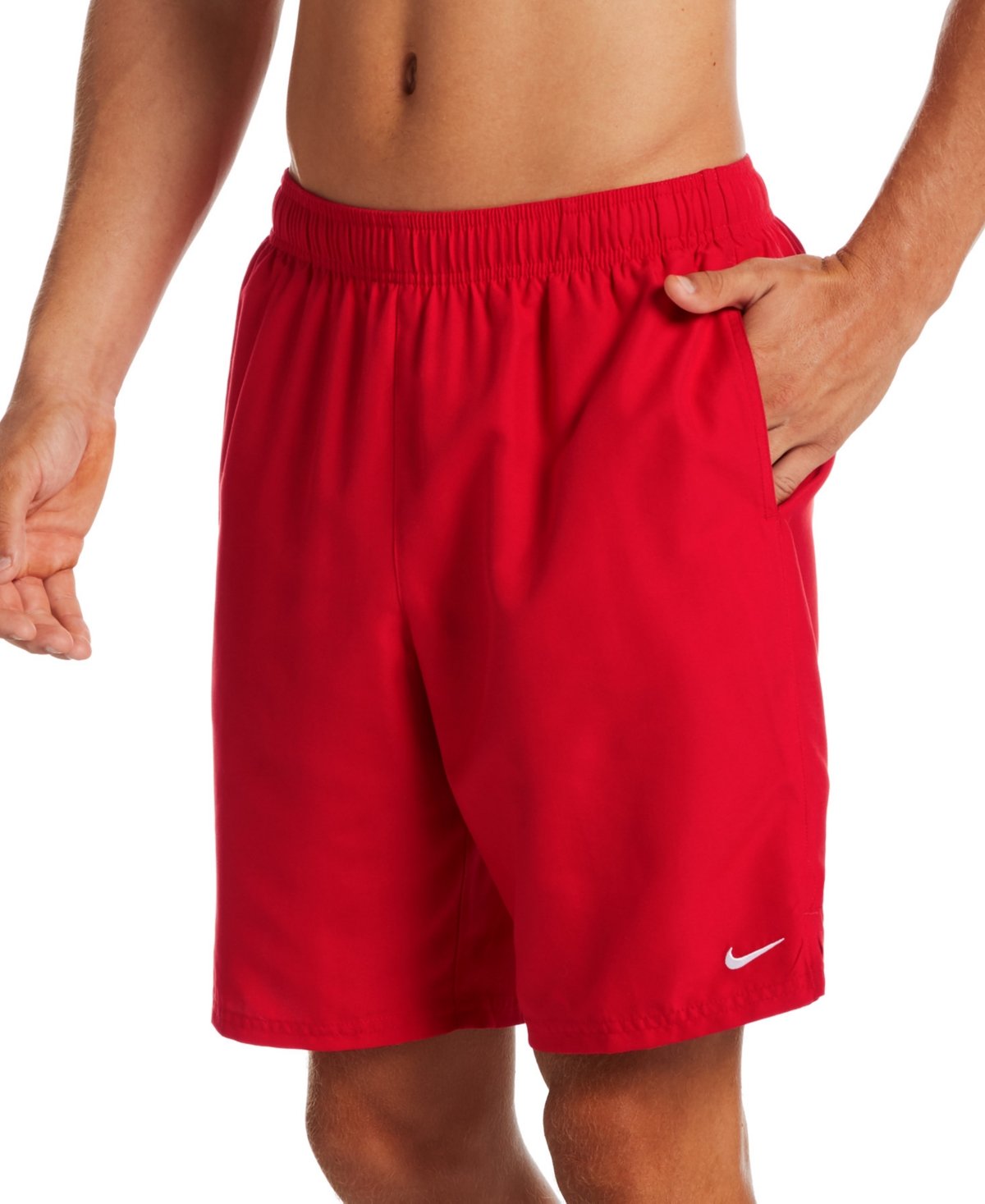 Nike Essential Lap Solid 9" Swim Trunks - Univeristy Red
