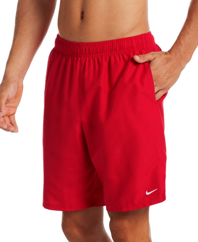 Nike Essential Lap Solid 9" Swim Trunks - Univeristy Red