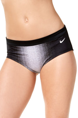 Nike Ombré Hipster Bikini Bottom in Black thumbnail 1